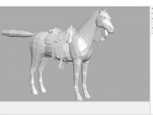 animal - horse a01 3D Model