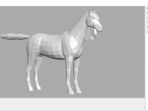 animal - horse a02 nogear 3D Model
