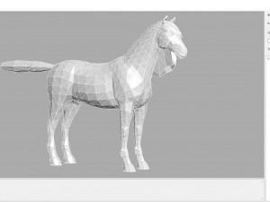 animal - horse a02 nogear 3D Model