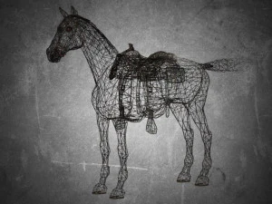 animal - horse a03 3D Model