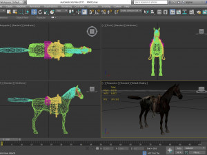 animal - horse a03 Model 3D