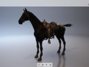 animal - horse a03 Model 3D