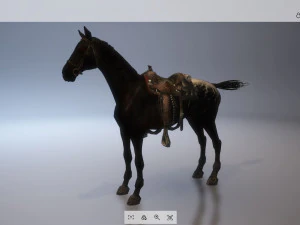 animal - horse a03 3D Model