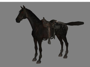 animal - horse a03 Model 3D