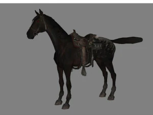 animal - horse a03 3D Model