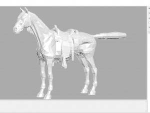 animal - horse a03 Model 3D