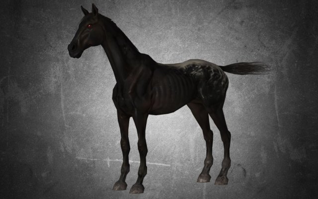 animal - horse a04 nogear Modelo 3D .c4d .max .obj .3ds .fbx .stl .blend 