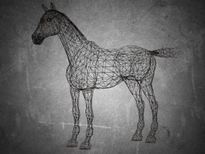 animal - horse a04 nogear Modelo 3D