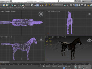 animal - horse a04 nogear Modelo 3D