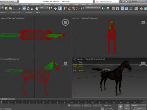 animal - horse a04 nogear Modelo 3D