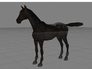 animal - horse a04 nogear Modelo 3D