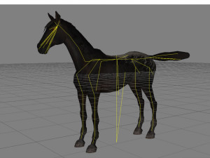 animal - horse a04 nogear Modelo 3D