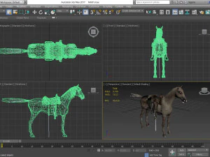 animal - horse a05 3D Model