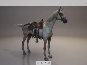 animal - horse a05 3D Model