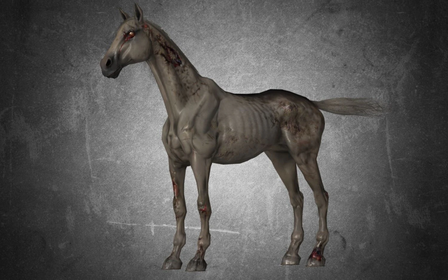animal - horse a06 nogear 3D Model .c4d .max .obj .3ds .fbx .stl .blend 