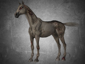 animal - horse a06 nogear 3D 模型