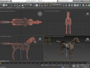 animal - horse a06 nogear Modelo 3D
