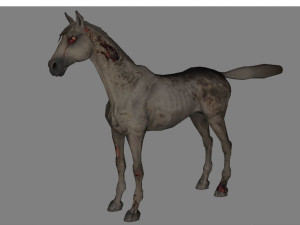 animal - horse a06 nogear Modelo 3D