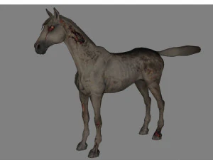 animal - horse a06 nogear 3D Model
