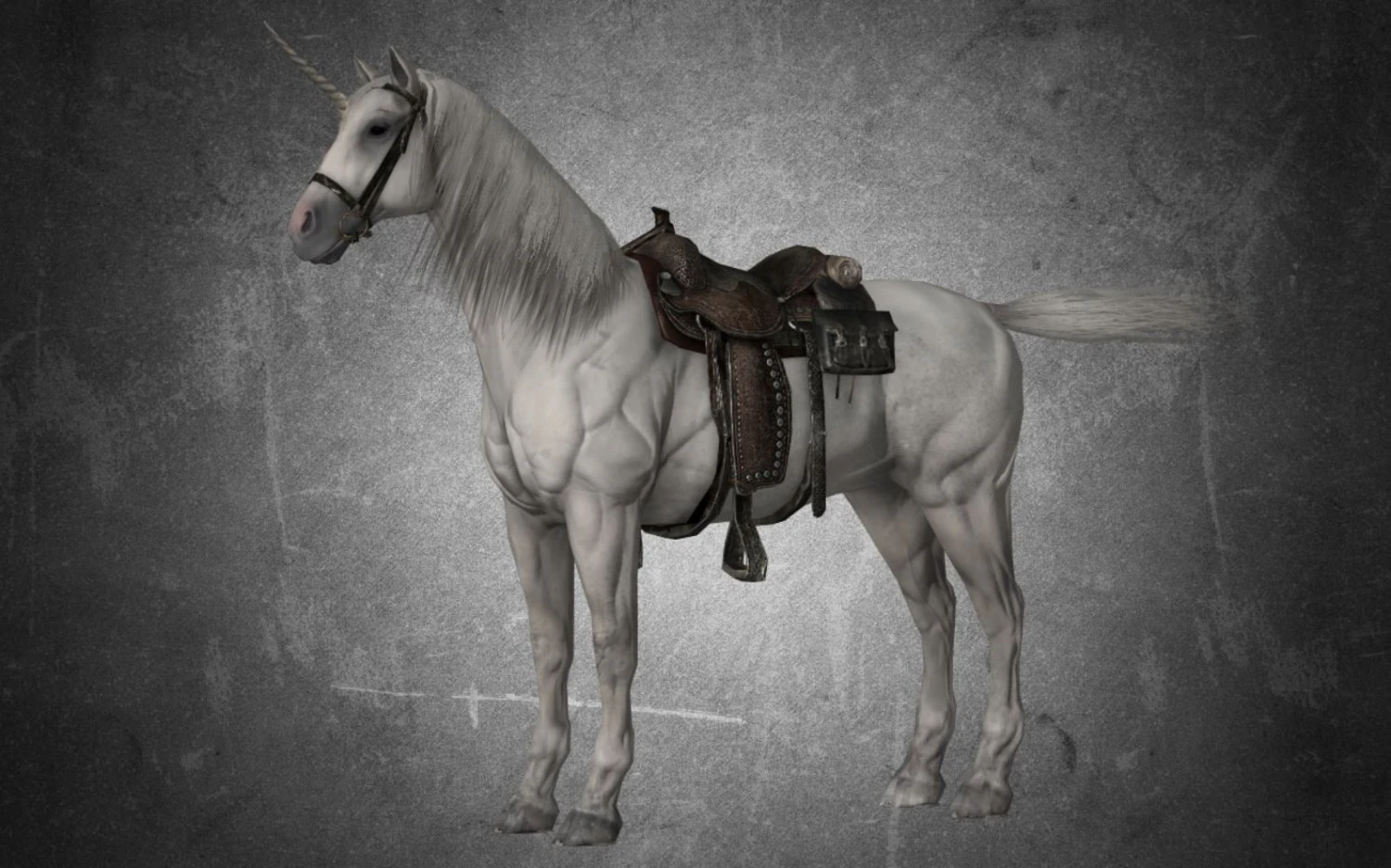 animal - horse a07 3D Model .c4d .max .obj .3ds .fbx .stl .blend 