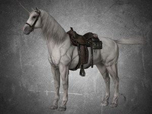 animal - horse a07 3D 模型