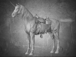 animal - horse a07 3D Model