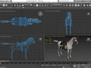 animal - horse a07 3D Model