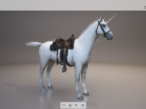 animal - horse a07 Model 3D