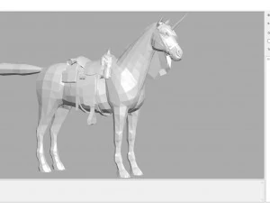 animal - horse a07 3D Model