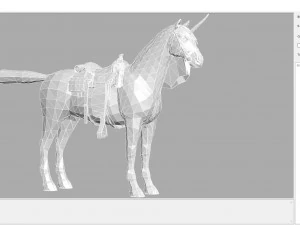 animal - horse a07 3D Model