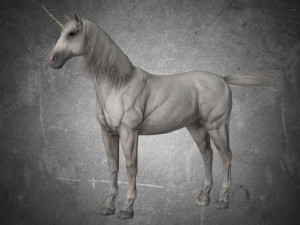 animal - horse a08 nogear 3D 模型