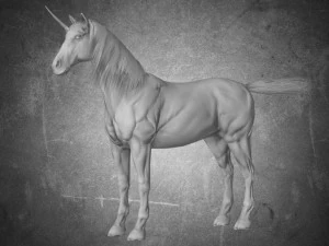 동물 - 말 a08 nogear 3D 모델