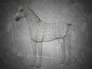 동물 - 말 a08 nogear 3D 모델