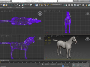 animal - horse a08 nogear 3D 모델