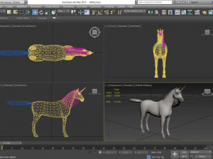 animal - horse a08 nogear 3D 모델