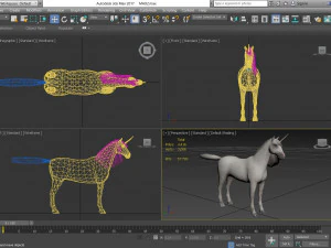 동물 - 말 a08 nogear 3D 모델
