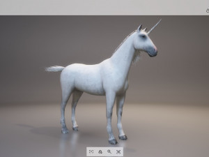 animal - horse a08 nogear 3D 모델