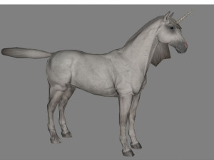 animal - horse a08 nogear 3D 모델