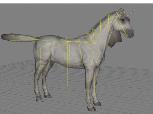 animal - horse a08 nogear 3D 모델
