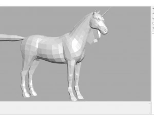 동물 - 말 a08 nogear 3D 모델