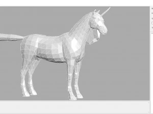 동물 - 말 a08 nogear 3D 모델