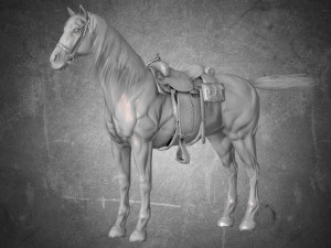 animal - horse a09 3D Model