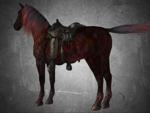 animal - horse a09 3D Model