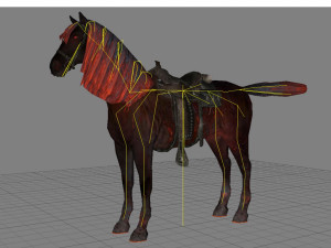 animal - horse a09 3D Model