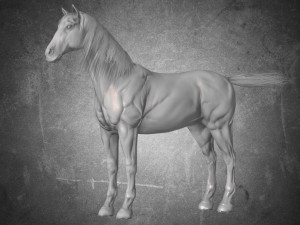 animal - horse a10 nogear 3D मॉडल