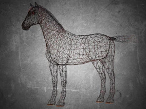 animal - horse a10 nogear 3D Model