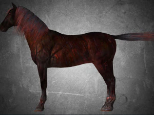 animal - horse a10 nogear 3D Model