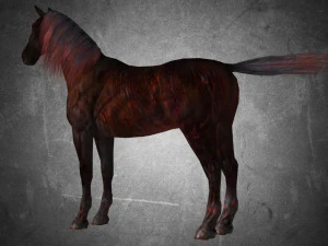 animal - horse a10 nogear 3D Model