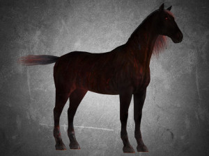 animal - horse a10 nogear 3D मॉडल