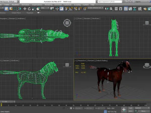 animal - horse a10 nogear 3D Model
